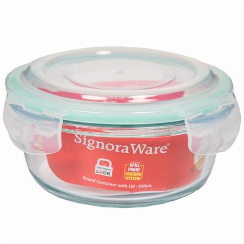 SIGNORAWARE GLASS CONTAINER 620ML (1713)